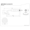 Kingston Brass ABT1020-1 Vintage Single Function Round Hand Shower in