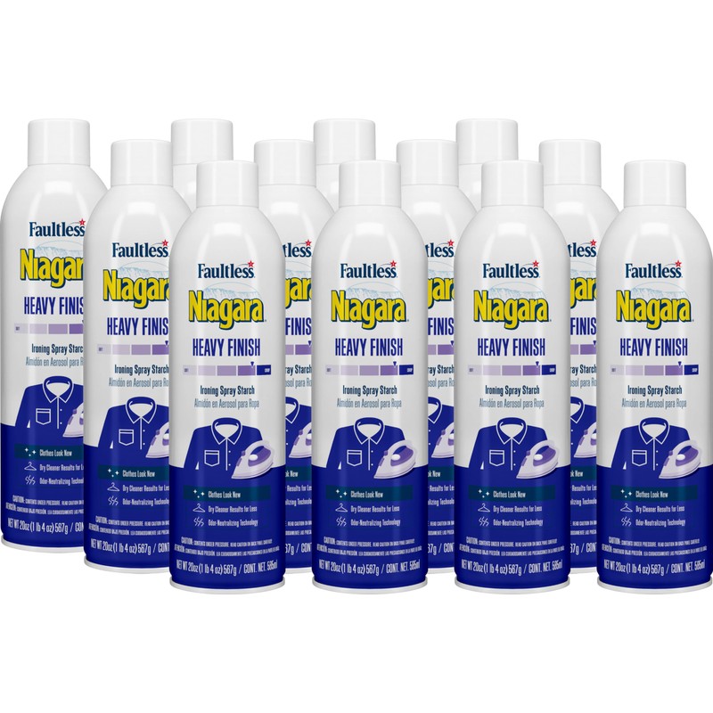 Heavy Starch Spray (20 oz, 12-Pack) - Niagara Heavy Hold