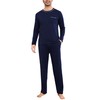 Litherday Men's Pyjamas Sets Long-Sleeve Cotton Pjs Set 2 Piece