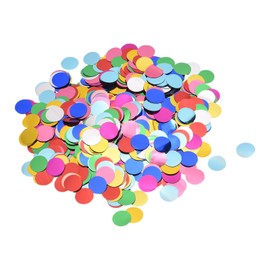 sourcing map Colourful Confetti Metal Foil Round for Wedding Birthday Party Decoration 50 g / 1.8 oz