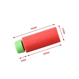 JGCWorker 200pcs Gen 2 Heavy High-End of Half-Lenth Soft Dart, Soft Short Dart for Adventure Force and Worker Blaster Series (Green Red)