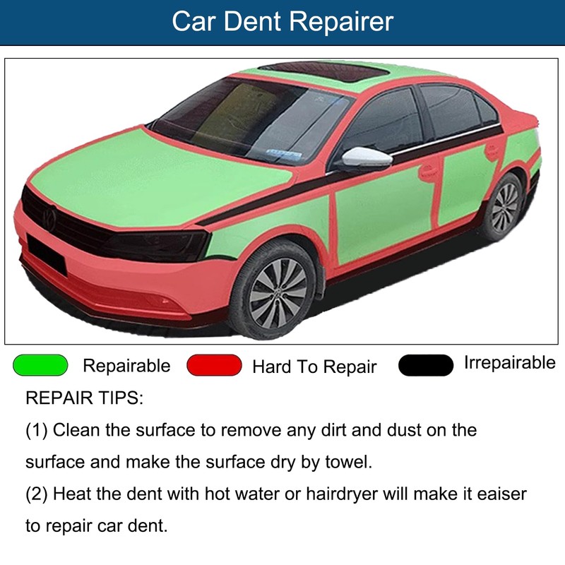 KAERKA Dent Repair Tool Kit, Contains 1PCS Rubber Hammer and