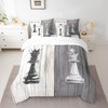 7 Pieces King Size International Chess Comforter Set,Valentine's Sports Games