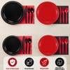 Uiifan 144 Pcs Plastic Plates for Party Set 9" Dinner
