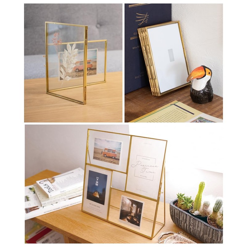 One Second Photo Frame Interior Frame Multiple Glass Simple Vintage
