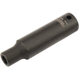 Draper 5065 1/4" Square Drive Expert Hi-Torq Metric Deep Impact Socket, 5 mm Size , Blue