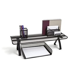 Tru Red Tr57542-Cc Wire Mesh Desktop Shelf, Matte Black (Tr57542)