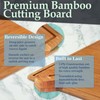 BambooMN Bamboo Burner Cover Cutting Board, 3-Ply, Large, Square -