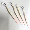 Professional Eyelash Extension Tweezers 4-Piece Set Tweezers