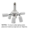DiCUNO Light Socket Splitter 7 Way Adapter, 7 in 1