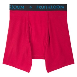 Fruit of the Loom Mens 3PK Assorted Breathable MID Rise Boxer Brief, Size Medium