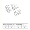 Coffee machine L-shaped fluid connector Compatible with Jura A ENA
