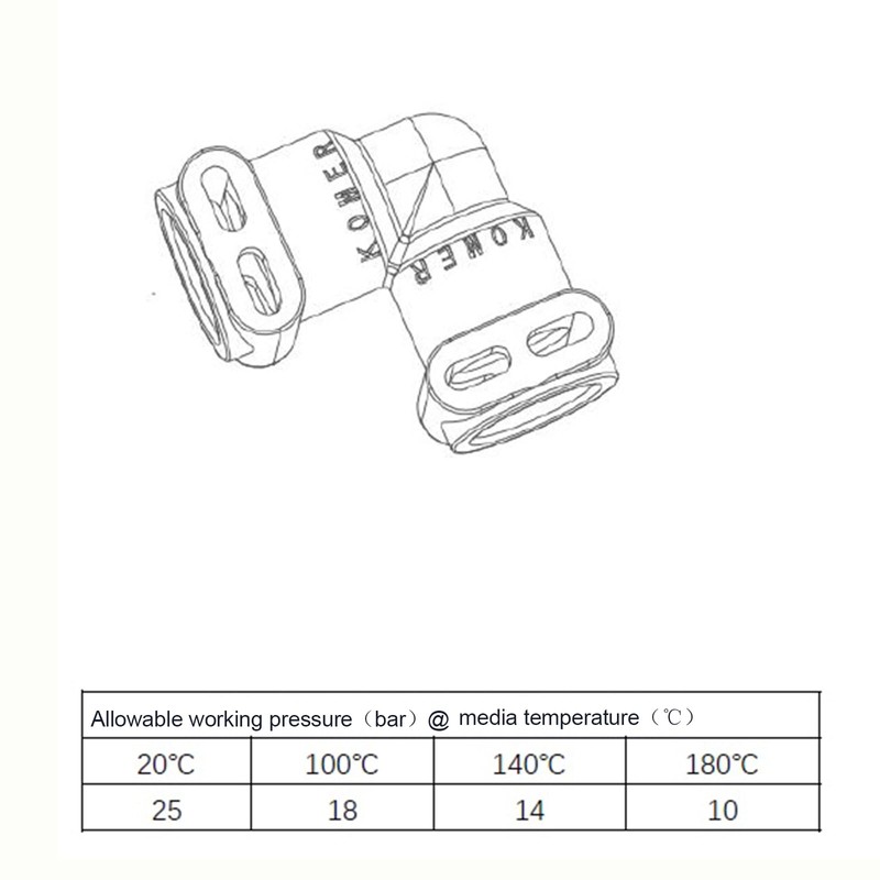 Coffee machine L-shaped fluid connector Compatible with Jura A ENA