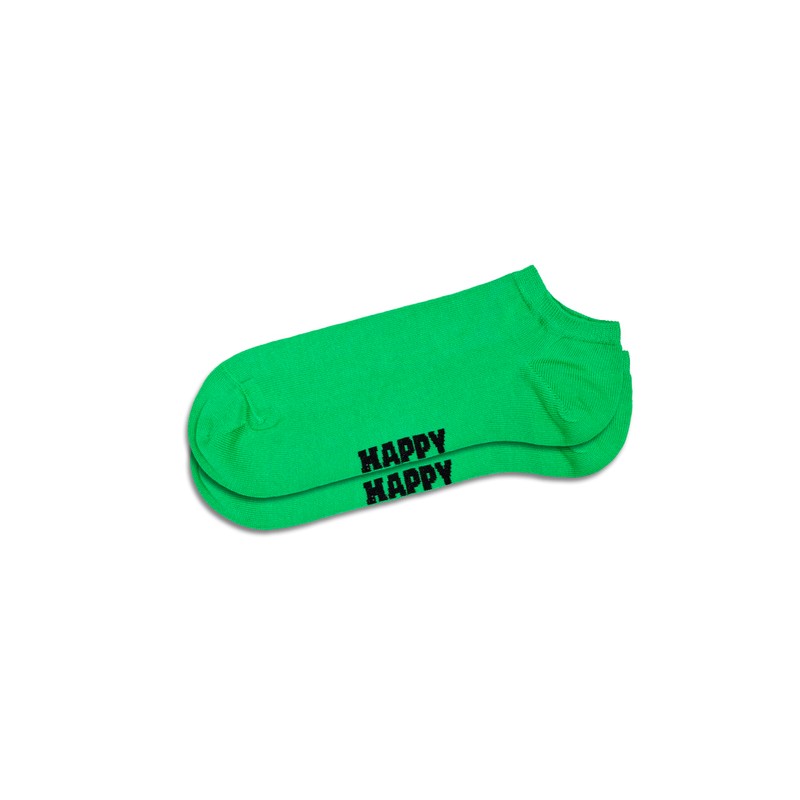 Happy Socks 3-Pack Vinyl Low Socks, Green, M/L