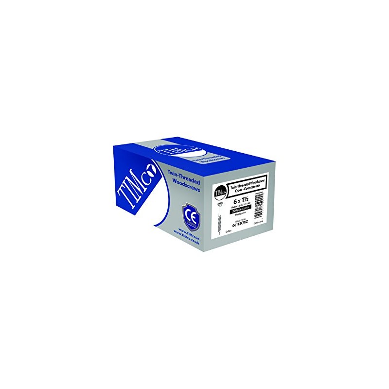 TIMCO Twin-Threaded Woodscrews - PZ - Double Countersunk - 4