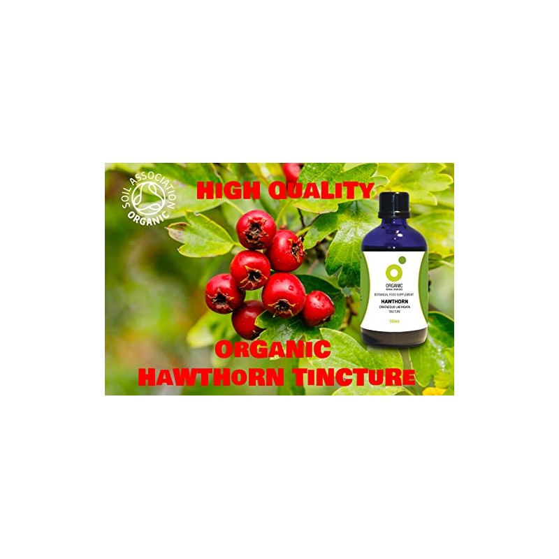 Organic Herbal Remedies Hawthorn Tincture, 100 ml