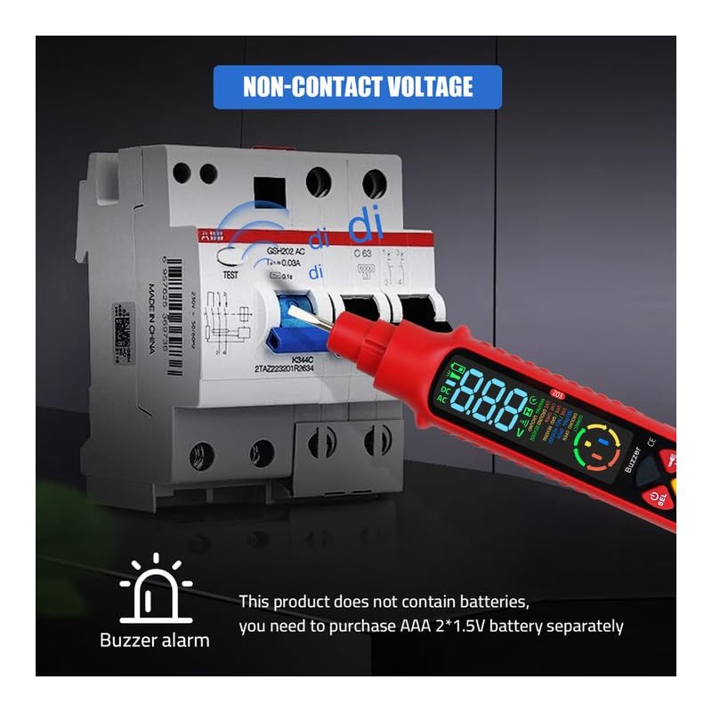2 in 1 Non Contact Voltage Tester AC 2-440V LCD