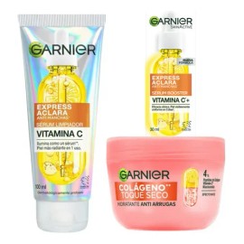 Kit Iluminador Garnier Colágeno+niacinamida+c 3pasos Seco