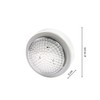 Velamp IL05LED rounD Push Light, 3 LEDs, White