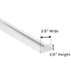 Dalrun Clear Acrylic Shower Threshold 3/8" X 3/8" (WxL) for