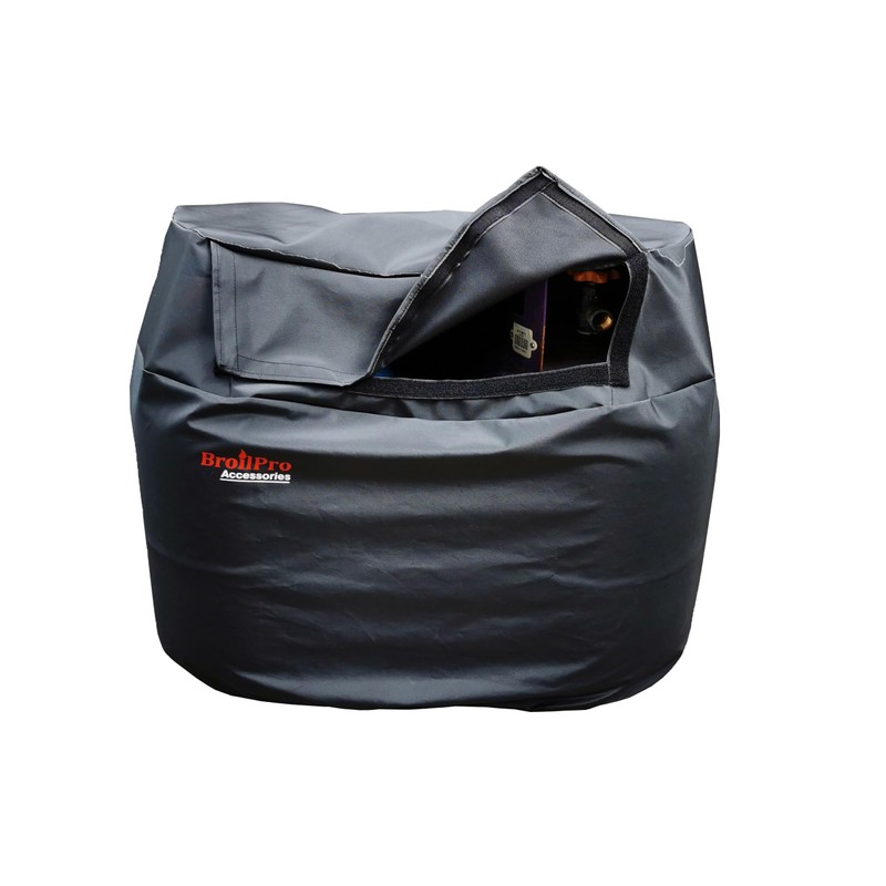 BroilPro Accessories RV Trailer Propane Tank Cover, Fit for Dual