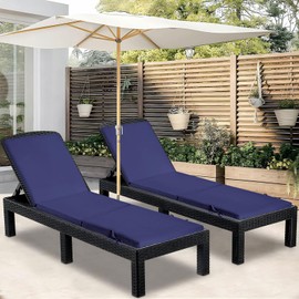 Maphissus 2 Set Lounge Chair Cushions for Outdoor Furniture,77x24 inch Foam Chaise Cushion for Patio Pool Garden