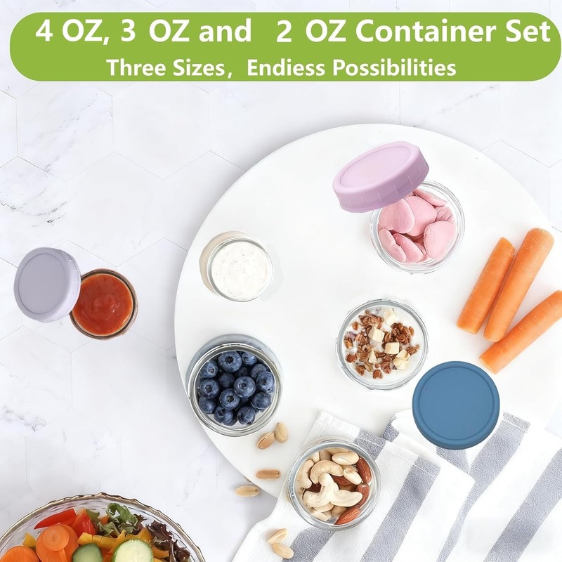 stablerice 3 Sizes of Salad Dressing Container To Go Glass