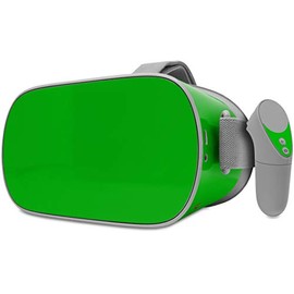 Decal Style Skin Wrap Compatible with Oculus Go Headset - Solids Collection Green (Oculus NOT Included)