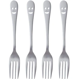 Nagao NY-3 Tsubamesanjo Nico Dessert Fork, Set of 4, 6.8 inches (17.4 cm), Made in Japan