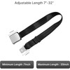 2-in-1 Airplane Seat Belt Extender, 7-31" Adjustable Length, Fits All