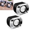 1 Pair Mini Desktop Speaker Multifunction Stereo Sound Strong Bass