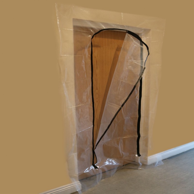 Oypla Heavy Duty Reusable Zip Door Dust Barrier Guard Protection