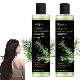 Organic Rosemary Hair Growth Shampoo，Rosemary Hydrolyzed Keratin Shampoo, Nourishes and Regenerates Hair (2PCS)
