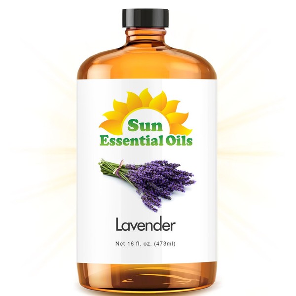 Lavender Essential Oil (Huge 16oz Bottle) Bulk Lavender Oil - 16 Ounce