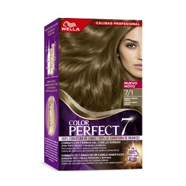 Wella Colour Perfect 7 100% Canas 7/1-Rubio Ceniza Medio