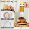 YIK TUNG 12 Oz Glass Honey Dispenser Pot with Silicone