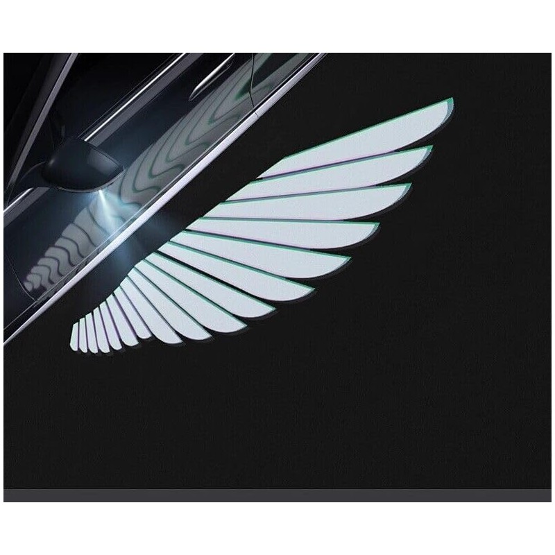 Car rearview mirror welcome led light universal Angel wings welcome