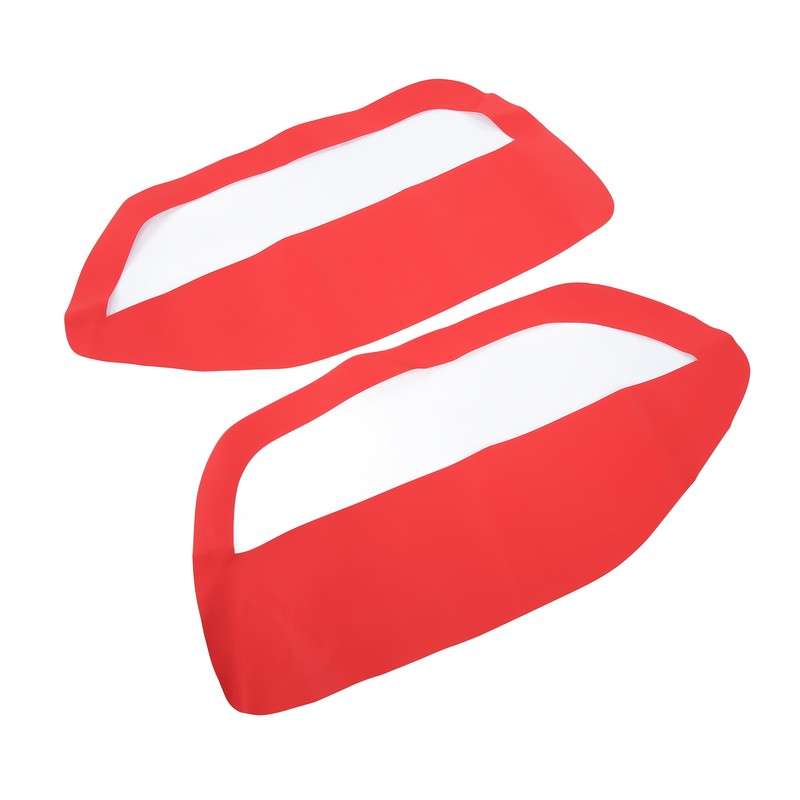 2pcs Front Door Panel Insert Card Cover Left Right Microfiber