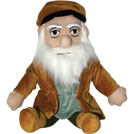 The Unemployed Philosophers Guild Leonardo Da Vinci - Little Thinker - Plush Doll
