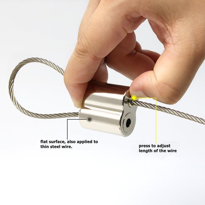 10 Pack Wire Rope Cable Clamp, 1/16" Stainless Steel Wire
