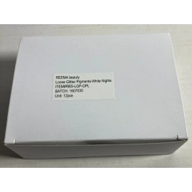 REEMA beauty Lot of 12 Reema beauty Loose Pigment Shadow Loose Glitter Pigments-White Nights