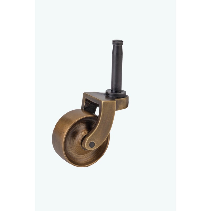 STALLION HARDWARE Antique Brass Caster Wheels 1 3/8Inch Wheel Diameter
