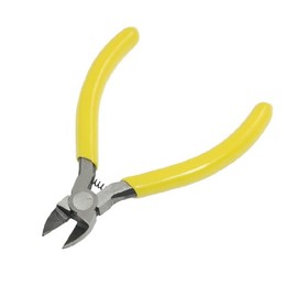 Aexit 4.5" (Tool holder) Long Side Cutter Diagonal Wire Cutting Pliers Nippers Repair (39ry109qf304) Tool Yellow