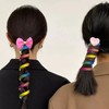 Colourful Telephone Cable Hair Bands, 5 Pieces, Elastic Spiral Hair