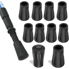 Pack of 10 Trekking Rubber Buffer Walking Poles Rubber Buffer Replacement Rubber Buffer Rubber Buffer for Hiking Poles Nordic Walking Poles Rubber Buffer for Hiking Poles Asphalt Gravel Mountains