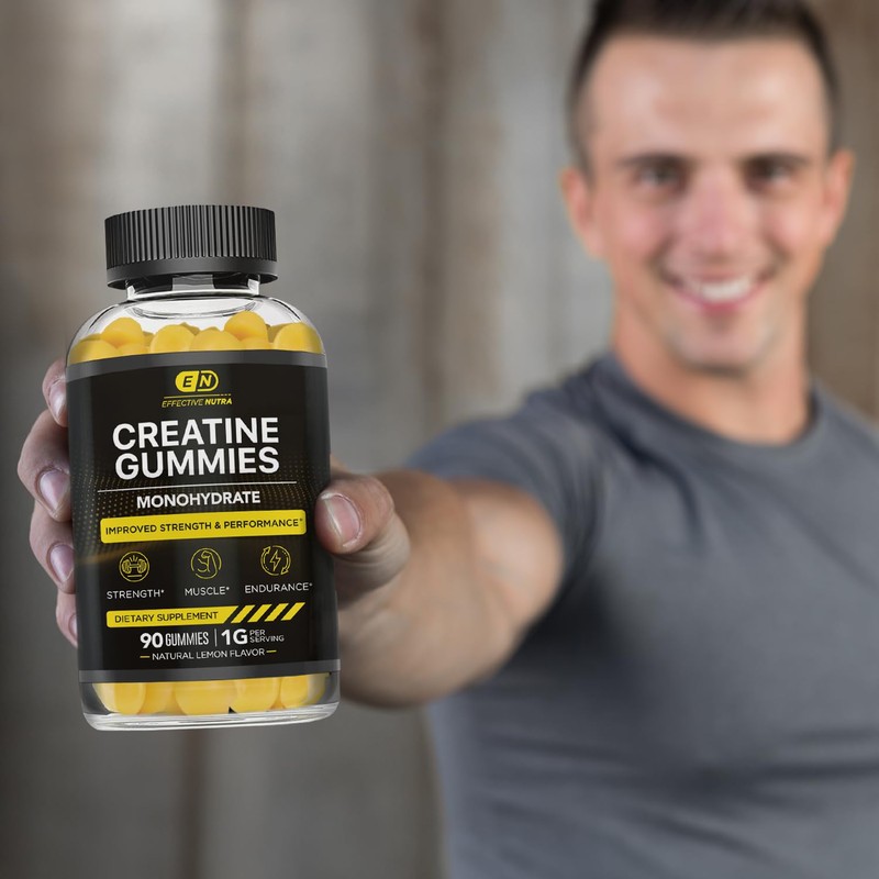 Effective Nutra Creatine Monohydrate Gummies - 1g Creatine per Gummy