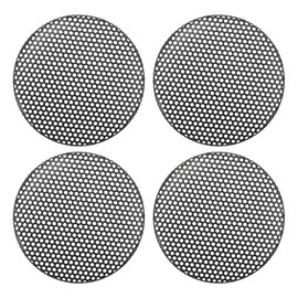X AUTOHAUX Universal 1.5 Inch Speaker Grills Mesh for Audio Subwoofer 45x4mm Grille without Frame Black - Pack of 4