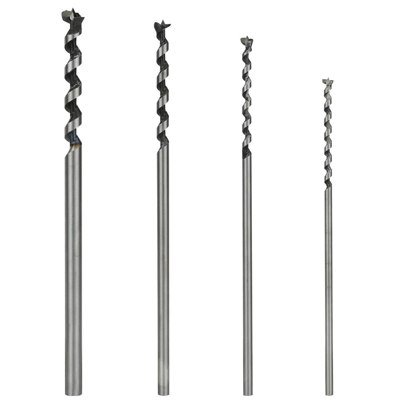 BIGP 4 Pieces Square Hole Drill Bit Square Mortising Drill