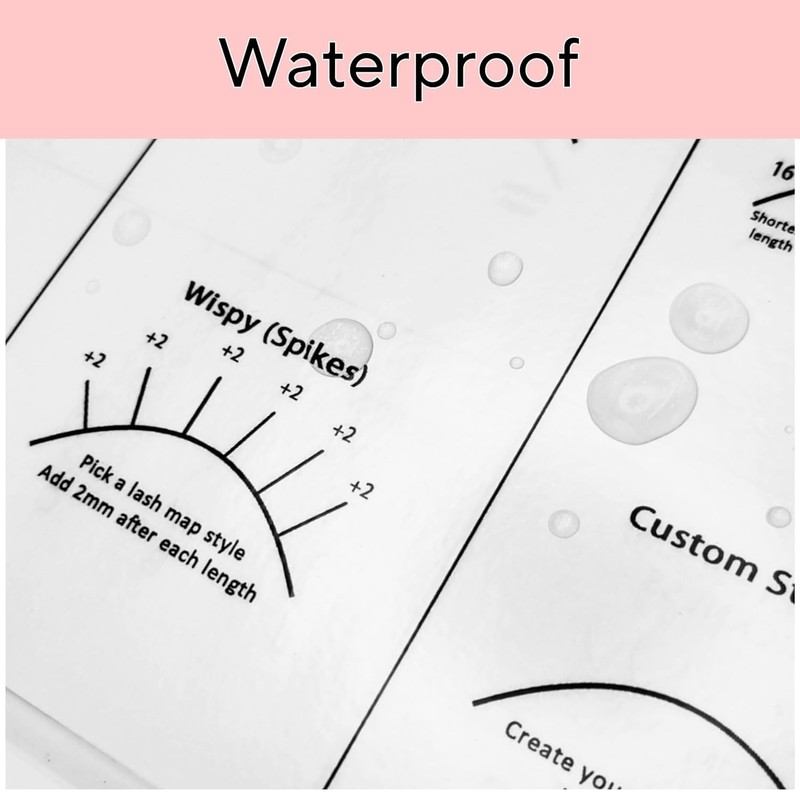 LEES A.M. 1 PC Lash Mapping Chart Eyelash Extension Beginner