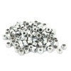 sourcing map M2 Zinc Plated Self-Locking Nylon Insert Hex Lock
